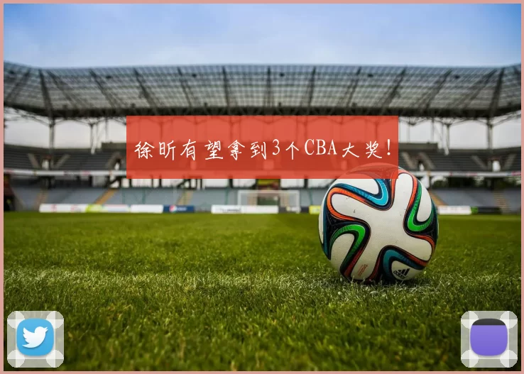 徐昕有望拿到3个CBA大奖！