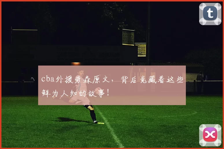 cba外援劳森原文,背后竟藏着这些鲜为人知的故事!